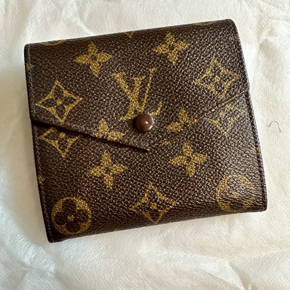 Louis Vuitton Monogram Compact Elise DoubleSided Snap wallet excellent condition